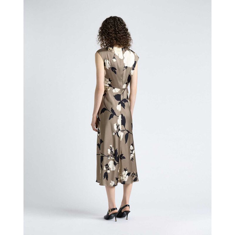 Cue Peony Draped Midi Dress image number 1